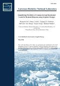 Cover page: Quantifying Flexibility of Commercial and Residential Loads for Demand Response using Setpoint Changes: