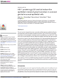 Cover page: HIV-1 proteins gp120 and tat induce the epithelial-mesenchymal transition in oral and genital mucosal epithelial cells.