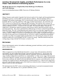 Cover page: Comfort, perceived air quality, and work performance in a low-power task-ambient conditioning system