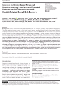 Cover page: Interest in Clinic-Based Financial Services among Low-Income Prenatal Patients and its Association with Health-Related Social Risk Factors.