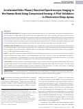 Cover page: Accelerated Echo-Planar J-Resolved Spectroscopic Imaging in the Human Brain Using Compressed Sensing: A Pilot Validation in Obstructive Sleep Apnea