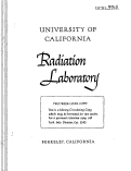 Cover page: A POSSIBLE TEST OF A TWO-COMPONENT THEORY OF THE NEUTRINO