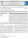 Cover page: Cover cropping and no-till increase diversity and symbiotroph:saprotroph ratios of soil fungal communities