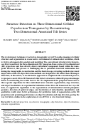 Cover page: Structure Detection in Three-Dimensional Cellular Cryoelectron Tomograms by Reconstructing Two-Dimensional Annotated Tilt Series.
