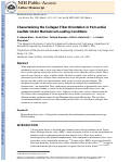 Cover page: Characterizing the Collagen Fiber Orientation in Pericardial Leaflets Under Mechanical Loading Conditions