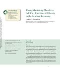 Cover page: Using Marketing Muscle to Sell Fat: The Rise of Obesity in the Modern Economy