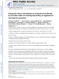 Cover page: Placing the values and preferences of people most affected by TB at the center of screening and testing: an approach for reaching the unreached.