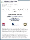 Cover page of The Political Economy of Hydrocarbon Wealth and Fuel Prices