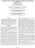 Cover page: Interruptions Reduce Confidence Judgments: Predictions of Three Sequential
Sampling Models