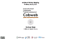 Cover page: Collaborative Collection Development with Cobweb 
