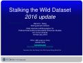Cover page: Stalking the Wild Dataset: 2016 Update