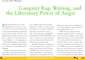 Cover page: Gangster Rap, Writing, and the Liberatory Power of Anger