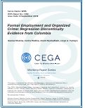 Cover page: Formal Employment and Organized Crime: Regression Discontinuity Evidence from Colombia