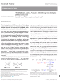 Cover page: Thiyl radicals are co-products of dinitrosyl iron complex (DNIC) formation.