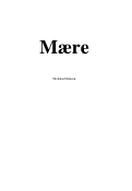 Cover page: Mære