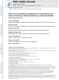 Cover page: Effect of a Soy Isoflavone Supplement on Lung Function and Clinical Outcomes in Patients With Poorly Controlled Asthma: A Randomized Clinical Trial