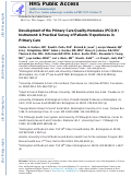 Cover page: Development of the Primary Care Quality-Homeless (PCQ-H) instrument: a practical survey of homeless patients experiences in primary care.