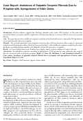 Cover page: Case report: Avoidance of palpable corporal fibrosis due to priapism with upregulators of nitric oxide