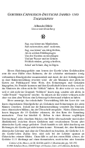 Cover page of Goethes Chinesisch-Deutsche Jahres- und Tageszeiten