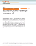 Cover page: Neutrophil P2X7 receptors mediate NLRP3 inflammasome-dependent IL-1β secretion in response to ATP