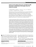 Cover page: Endocrine-disrupting chemicals and public health protection: a statement of principles from The Endocrine Society.