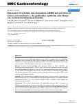 Cover page: Expression of cytokine and chemokine mRNA and secretion of tumor necrosis factor-α by gallbladder epithelial cells: Response to bacterial lipopolysaccharides