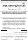 Cover page: Cross-shelf distributions and recruitment of crab postlarvae in a region of strong upwelling