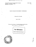 Cover page: BASIC CERAMIC PROCESSING TECHNIQUES