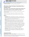 Cover page: Effectiveness of Repair Techniques for Spinal Dural Tears: A Systematic Review.