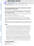 Cover page: Revisiting Antipsychotic Drug Actions Through Gene Networks Associated With Schizophrenia