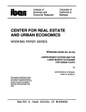 Cover page: Labor Market Access and the Labor Market Outcomes for Urban Youth