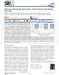 Cover page: Hydrogen-Induced Topotactic Phase Transformations of Cobaltite Thin Films.