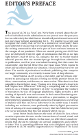 Cover page: Editor's Preface