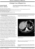 Cover page: A Benign Case of Hepatic Gas