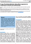 Cover page: A case of resistant pityriasis ribra pilaris responsive to combination acitrentin and ustekinumab