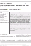 Cover page: Adults with diabetes residing in “food swamps” have higher hospitalization rates