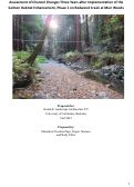 Cover page of Assessment of Channel Changes Three Years after Implementation of the Salmon Habitat Enhancement, Phase 1 on Redwood Creek at Muir Woods