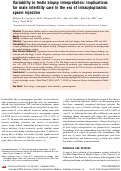 Cover page: Variability in testis biopsy interpretation: implications for male infertility care in the era of intracytoplasmic sperm injection