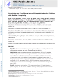 Cover page: Caregiving and Confidence to Avoid Hospitalization for Children with Medical Complexity.