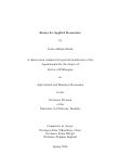 Cover page: Essays in Applied Economics