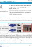 Cover page: TiN Paper for Ultrafast-Charging Supercapacitors.