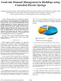 Cover page: Load-side Demand Management in Buildings using Controlled Electric Springs