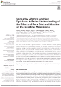 Cover page: Unhealthy Lifestyle and Gut Dysbiosis: A Better Understanding of the Effects of Poor Diet and Nicotine on the Intestinal Microbiome