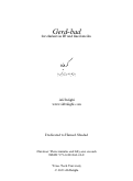 Cover page: Gerd-bad for clarinet in Bb and fixed media