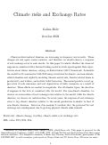 Cover page: Climate Disasters and Exchange Rates: Are Beliefs Keeping up with Climate Change?