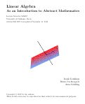 Cover page: Linear Algebra as an Introduction to Abstract Mathematics