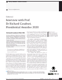 Cover page: Interview with Prof. Dr Richard Casaburi, Presidential Awardee 2020