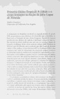 Cover page: <em>Primeira-Dama Tropical</em>: A cidade e o corpo feminino na ficção de Júlia Lopes de Almeida