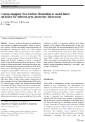 Cover page: Concept mapping One-Carbon Metabolism to model future ontologies for nutrient–gene–phenotype interactions