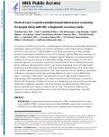 Cover page: Point-of-care C-reactive protein-based tuberculosis screening for people living with HIV: a diagnostic accuracy study